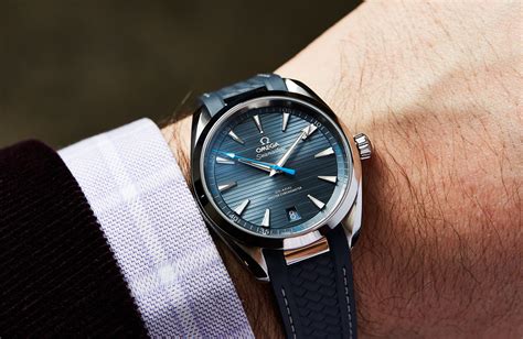 omega seamaster aqua terra blue dial replica|omega aqua terra chronograph.